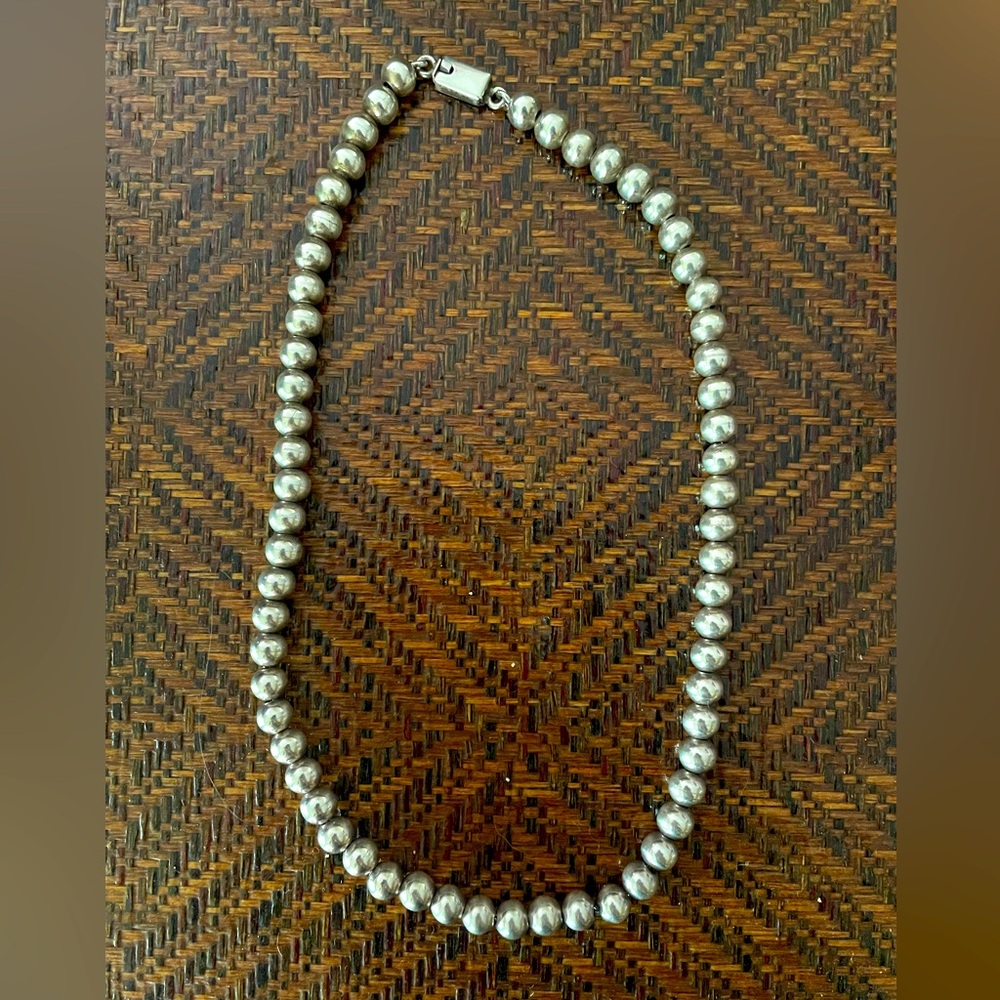 Sterling Beaded Necklace